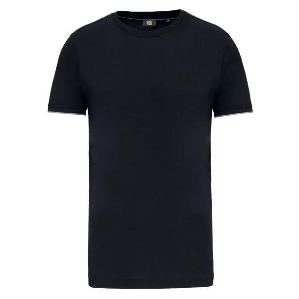  MEN'S SHORT-SLEEVED DAYTODAY T-SHIRT - 190 g/m² - Designed To Work Black Vino