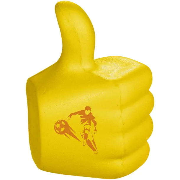 Thumbs-up stress reliever - Bullet Yellow