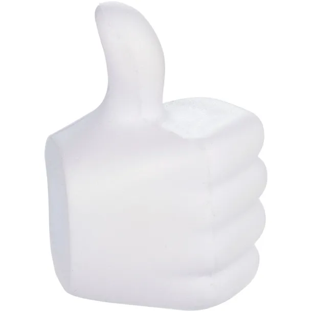 Thumbs-up stress reliever - Bullet White