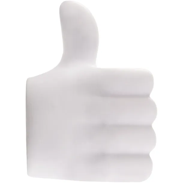 Thumbs-up stress reliever - Bullet White