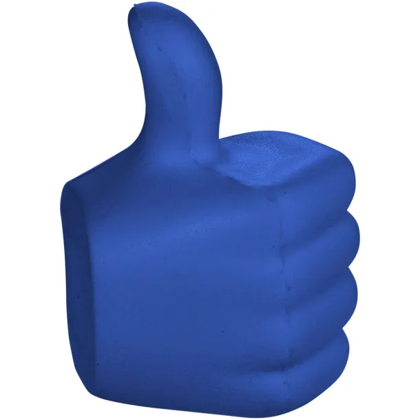 Thumbs-up stress reliever - Bullet Royal blue