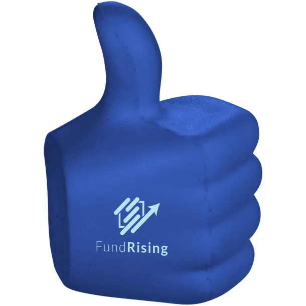 Thumbs-up stress reliever - Bullet Royal blue