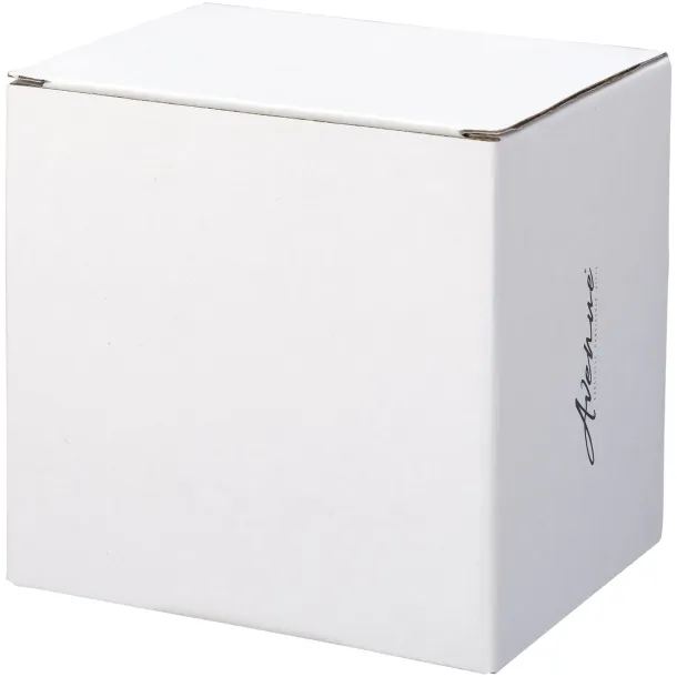 Hearth 400 ml ceramic mug with wooden coaster Crna Red