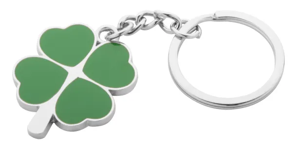 Lucky keyring Green Silver