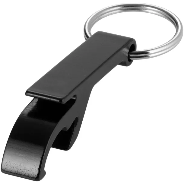 Tao bottle and can opener keychain Solid black