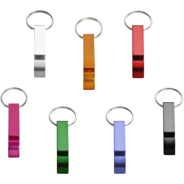 Tao bottle and can opener keychain Crna