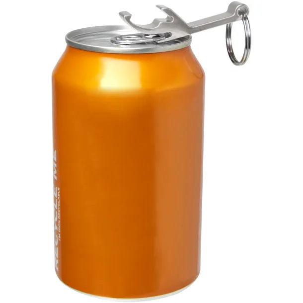 Tao bottle and can opener keychain Silver