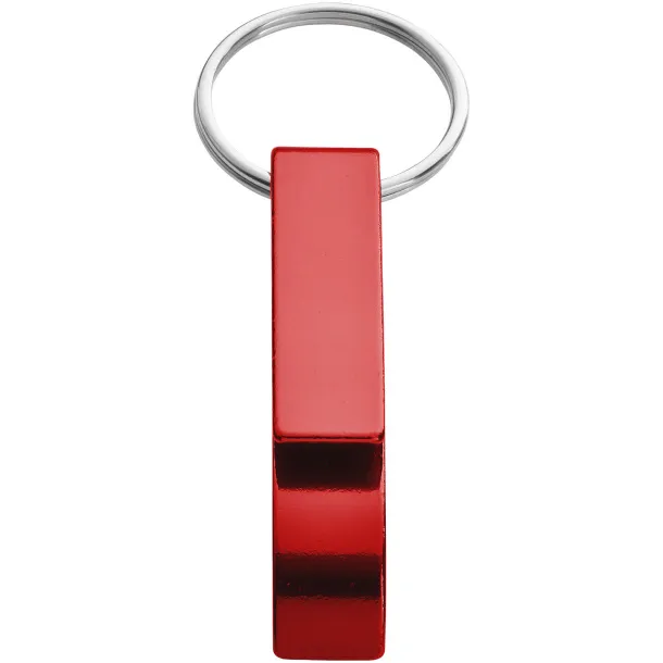 Tao bottle and can opener keychain Red