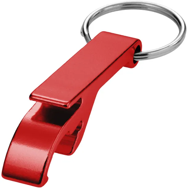 Tao bottle and can opener keychain Red