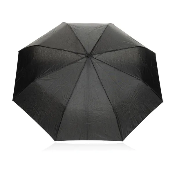 Yara 21" AWARE™ RPET solid colour umbrella with carabiner - XD Collection Black 
