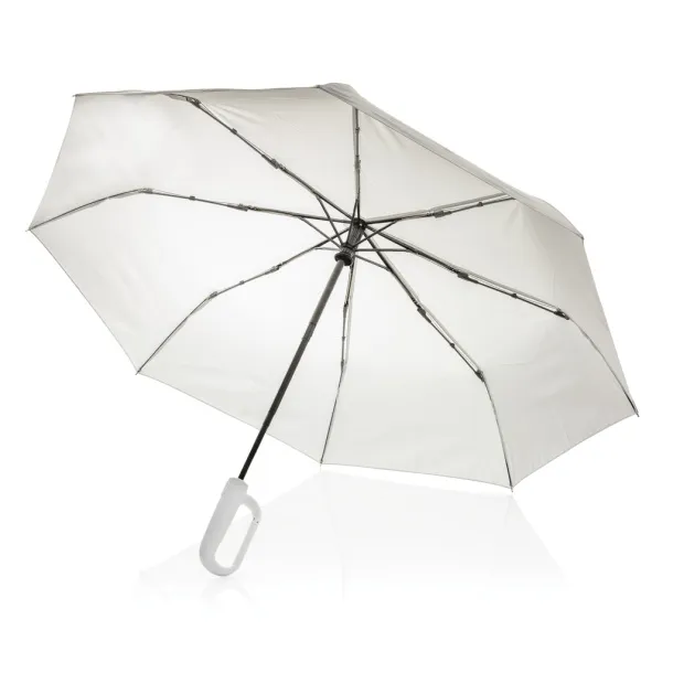Yara 21" AWARE™ RPET jednobojni kišobran s karabinerom - XD Collection grey 