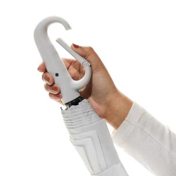 Yara 21" AWARE™ RPET solid colour umbrella with carabiner - XD Collection grey 
