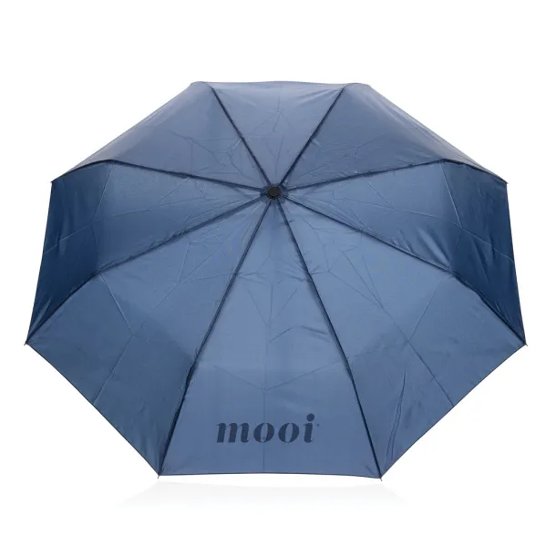 Yara 21" AWARE™ RPET jednobojni kišobran s karabinerom - XD Collection navy 