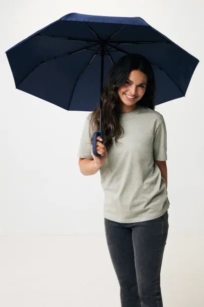 Yara 21" AWARE™ RPET jednobojni kišobran s karabinerom - XD Collection navy 