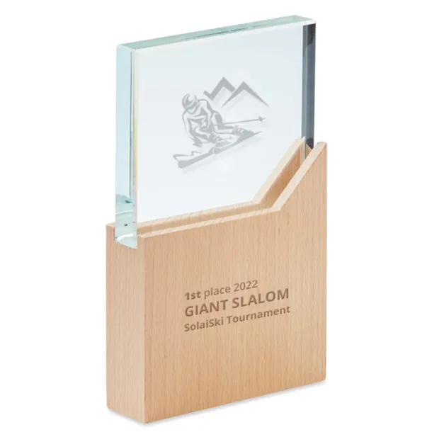 ZEAL Award plaque Wood