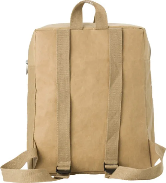  Laminated paper backpack brown