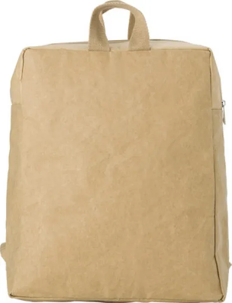  Laminated paper backpack brown