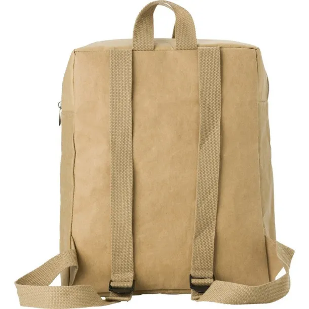  Laminated paper backpack brown