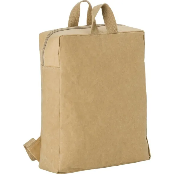  Laminated paper backpack brown