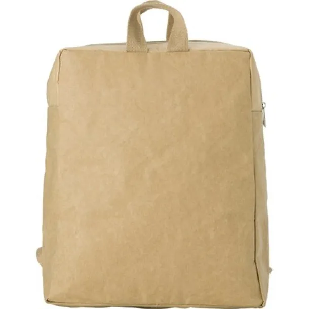  Laminated paper backpack brown