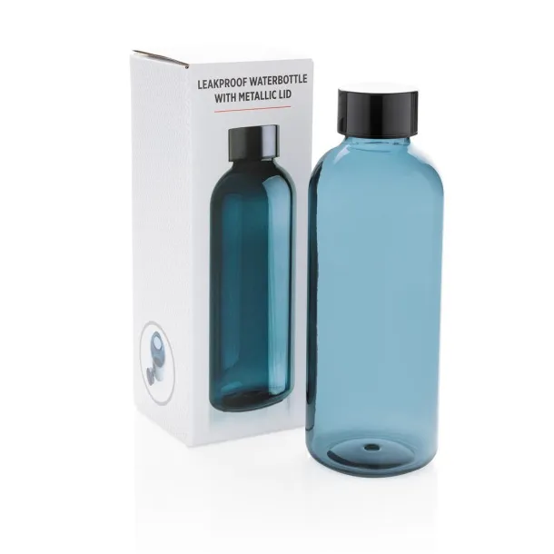  Leakproof water bottle with metallic lid - XD Collection Plava