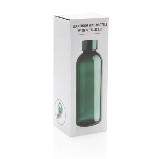  Leakproof water bottle with metallic lid - XD Collection Green 