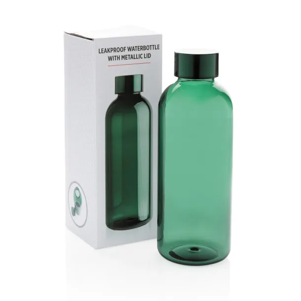  Leakproof water bottle with metallic lid - XD Collection Green 