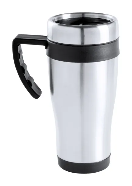 Caprol Plus termo šalica, 450 ml Crna Srebrna