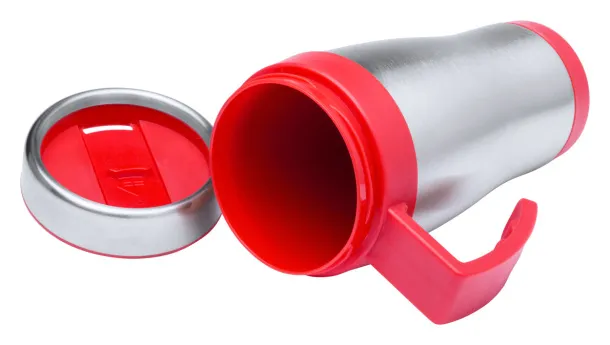 Caprol Plus thermo mug Red Silver