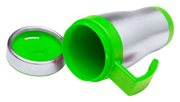 Caprol Plus termo šalica, 450 ml Limeta zelena Srebrna