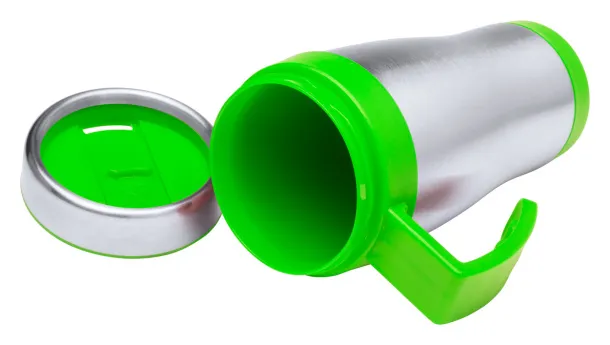 Caprol Plus termo šalica, 450 ml Limeta zelena Srebrna
