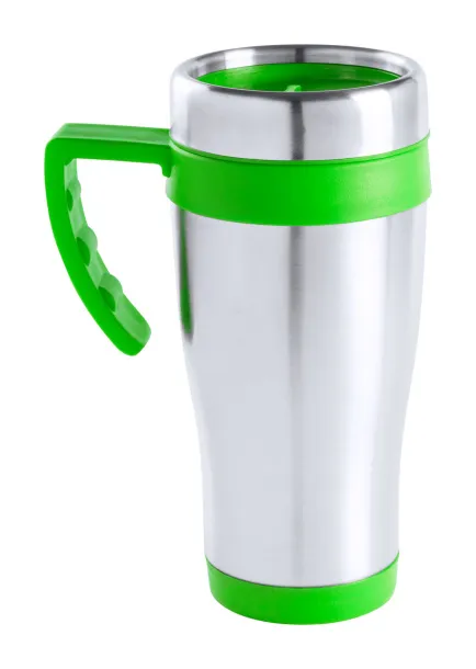 Caprol Plus termo šalica, 450 ml Limeta zelena Srebrna