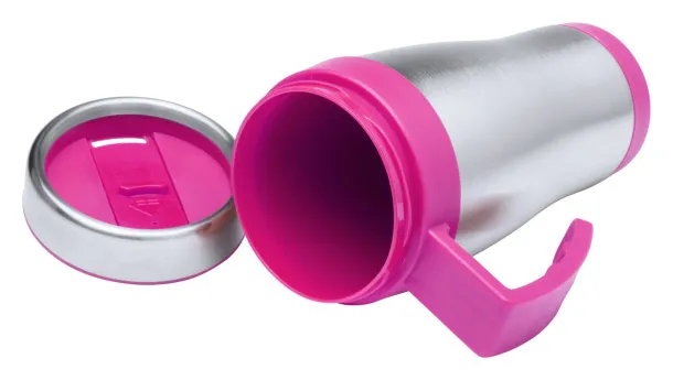 Caprol Plus termo šalica, 450 ml Roza Srebrna