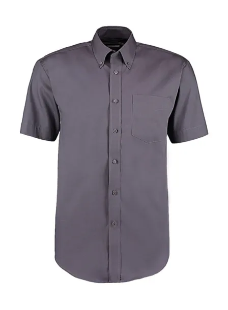  Classic Fit Premium Oxford Shirt SSL - Kustom Kit Charcoal