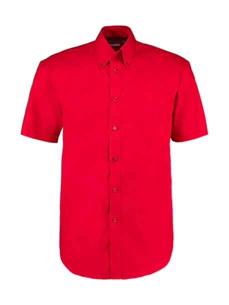  Classic Fit Premium Oxford Shirt SSL - Kustom Kit Crvena