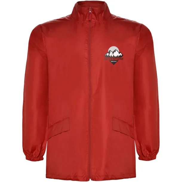 Escocia unisex lightweight rain jacket - Roly Red