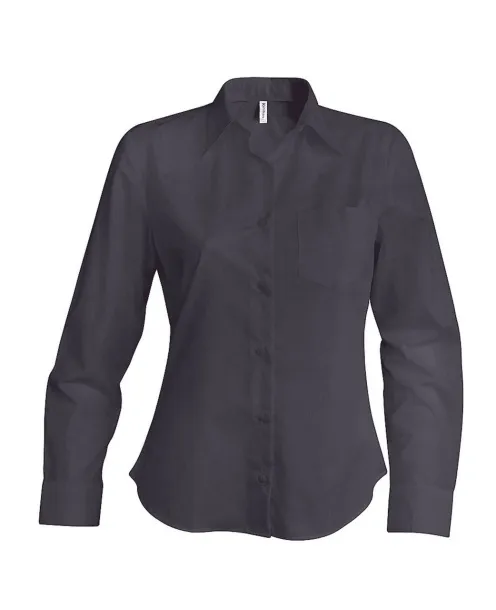  LADIES' LONG-SLEEVED COTTON POPLIN SHIRT - Kariban Cink