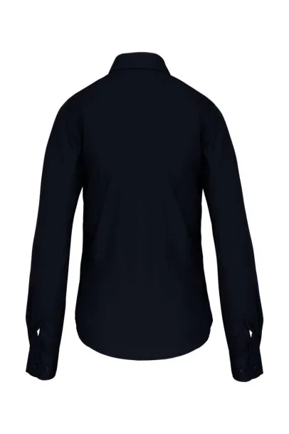  LADIES' LONG-SLEEVED COTTON POPLIN SHIRT - Kariban Navy