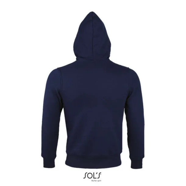 SOL'S SHERPA unisex hoddie sa šerpa podstavom i patentom - SOL'S French Navy