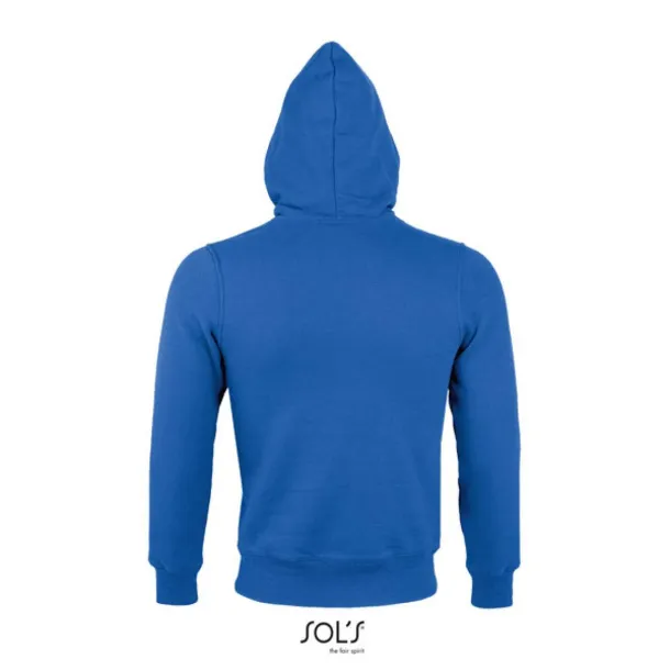 SOL'S SHERPA unisex hoddie sa šerpa podstavom i patentom, 280 g/m2 - SOL'S Kraljevski plava