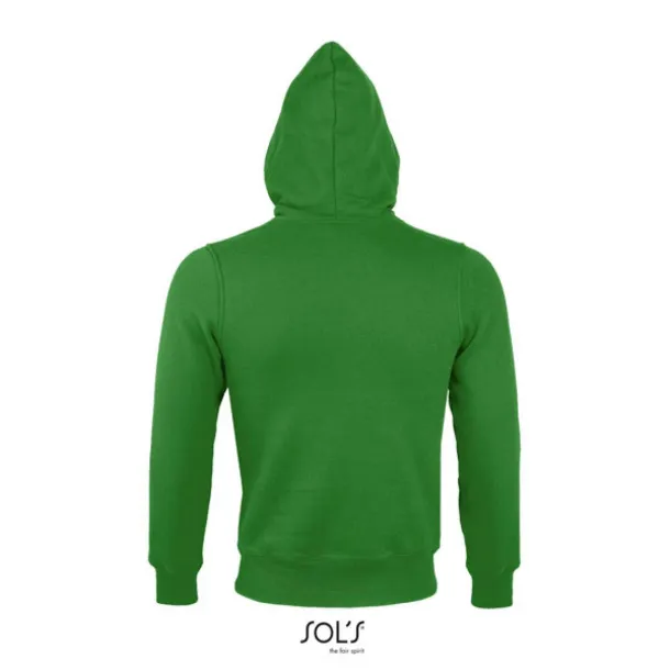 SOL'S SHERPA unisex hoddie sa šerpa podstavom i patentom, 280 g/m2 - SOL'S Bud Green