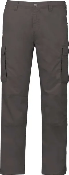  MEN'S LIGHTWEIGHT MULTIPOCKET TROUSERS - Kariban Light Charcoal