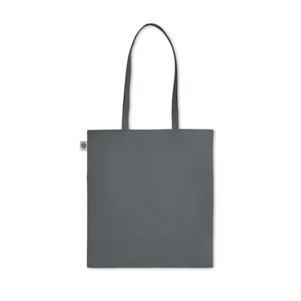 ZIMDE COLOUR Organic cotton shopping bag, 140 g/m² stone grey