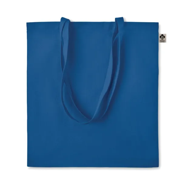 ZIMDE COLOUR Organic cotton shopping bag, 140 g/m² Royal blue