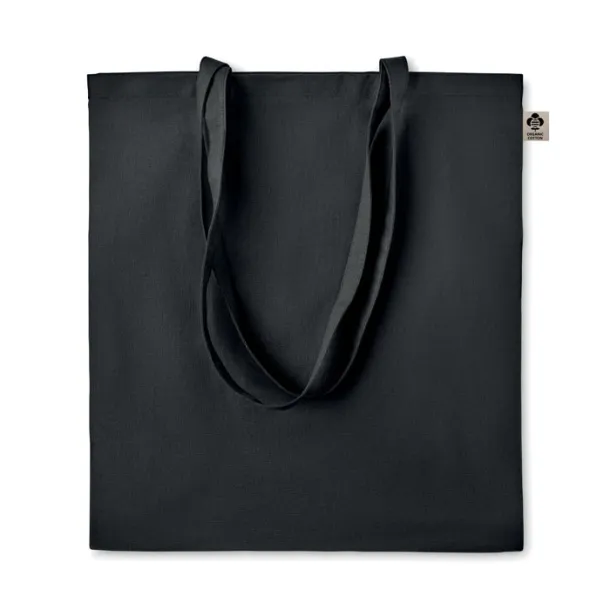 ZIMDE COLOUR Organic cotton shopping bag, 140 g/m² Black