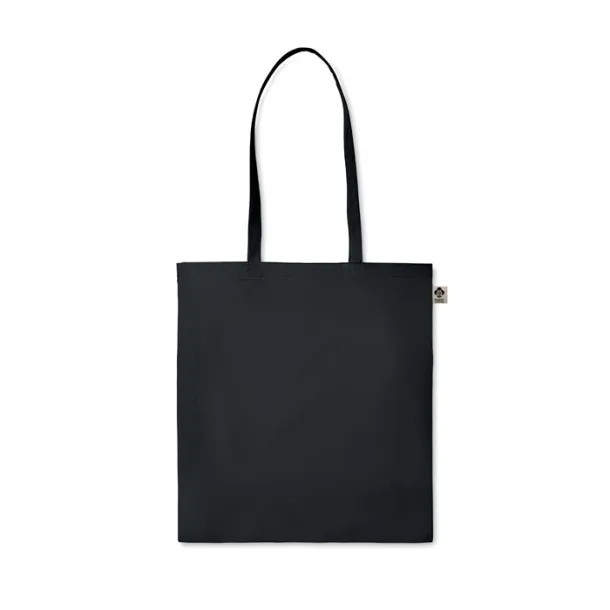 ZIMDE COLOUR Organic cotton shopping bag, 140 g/m² Black