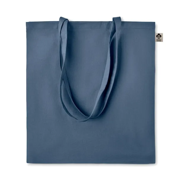 ZIMDE COLOUR Organic cotton shopping bag, 140 g/m² Blue