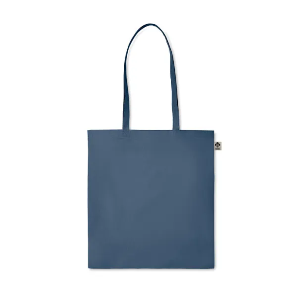 ZIMDE COLOUR Organic cotton shopping bag, 140 g/m² Blue