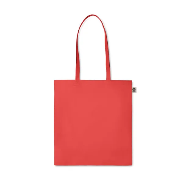 ZIMDE COLOUR Organic cotton shopping bag, 140 g/m² Red