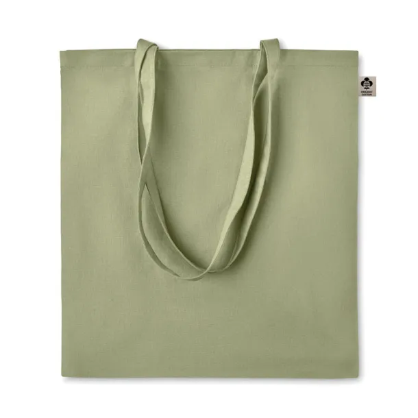 ZIMDE COLOUR Organic cotton shopping bag, 140 g/m² Green